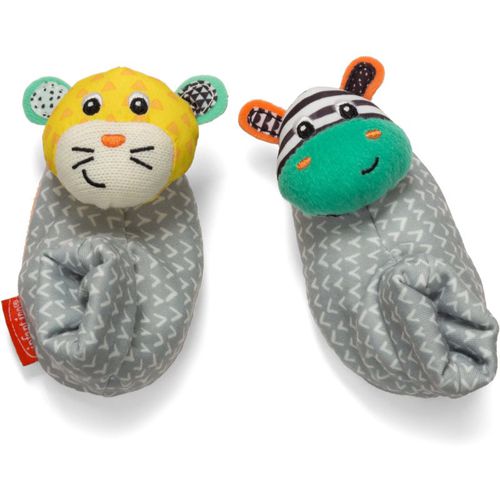 Foot Rattles Zebra and Tiger patucos con sonajero 2 ud - Infantino - Modalova