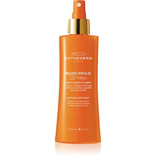 Bronz Impulse Face and Body Spray emulsión en spray para un rápido y duradero bronceado de rostro y cuerpo 150 ml - Institut Esthederm - Modalova