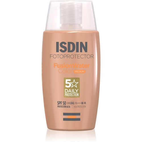 Fotoprotector FusionWater Protezione solare dal finish colorato e texture leggera. SPF 50 50 ml - ISDIN - Modalova