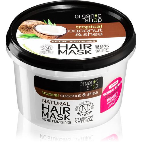 Natural Coconut & Shea intensive Haarmaske mit feuchtigkeitsspendender Wirkung 250 ml - Organic Shop - Modalova