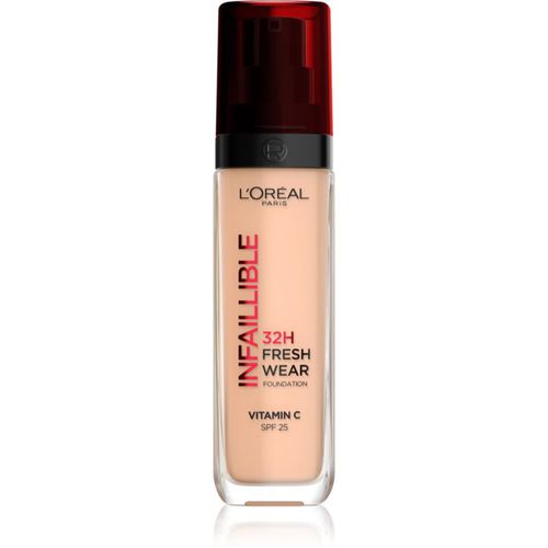 Infaillible 32H Fresh Wear fondotinta liquido lunga tenuta colore 110 Rose Vanilla 30 ml - L’Oréal Paris - Modalova