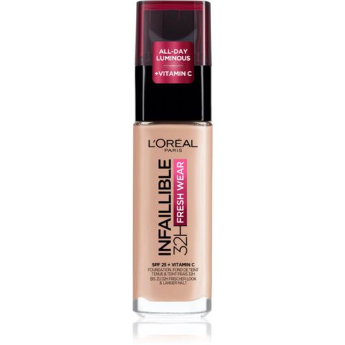 Infaillible 32H Fresh Wear fondotinta liquido lunga tenuta colore 130 True Beige 30 ml - L’Oréal Paris - Modalova