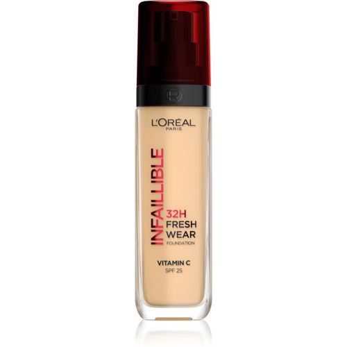 Infaillible 32H Fresh Wear fondotinta liquido lunga tenuta colore 125 Natural Beige 30 ml - L’Oréal Paris - Modalova