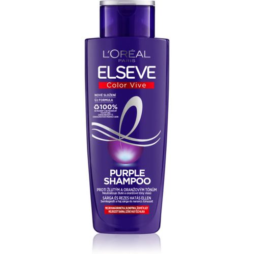 Elseve Color-Vive Purple Shampoo zum Neutralisieren von Gelbstich 200 ml - L’Oréal Paris - Modalova