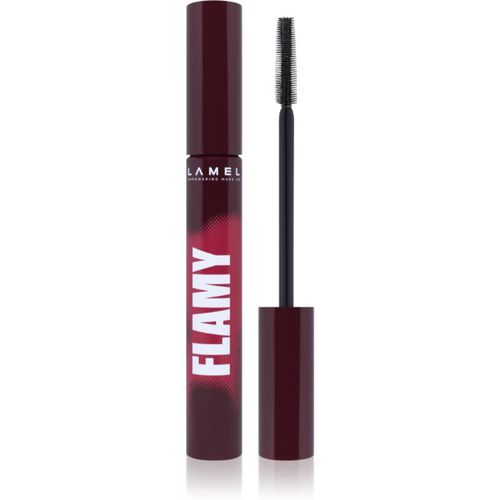 Flamy Hot Volume Mascara máscara de pestañas para dar volumen tono №401 Burgundy 8 ml - LAMEL - Modalova