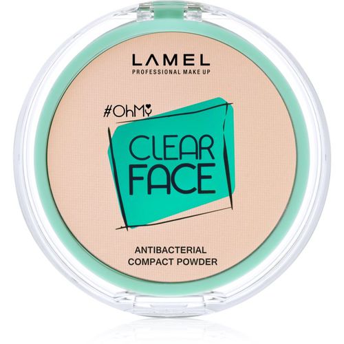 OhMy Clear Face cipria compatta con ingrediente antibatterico colore 405 Sand Beige 6 g - LAMEL - Modalova