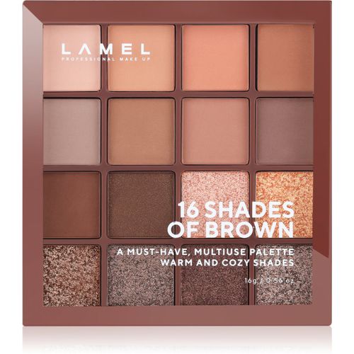 Shades Of Brown palette di ombretti 16 g - LAMEL - Modalova