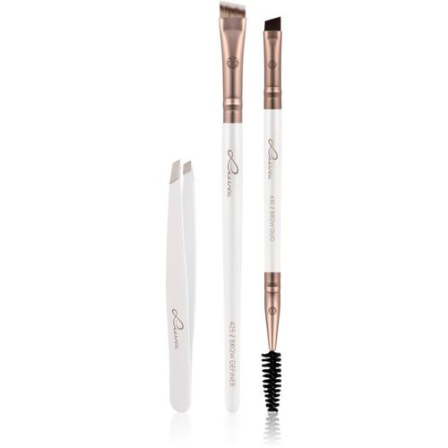 Prime Vegan Brow Kit Augenbrauenpflege-Set Pearl White / Metallic Coffee Brown - Luvia Cosmetics - Modalova