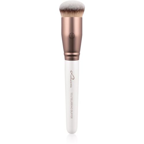 Prime Vegan Blurring Buffer brocha para aplicar maquillaje y polvos 115 (Pearl White / Metallic Coffee Brown) 1 ud - Luvia Cosmetics - Modalova