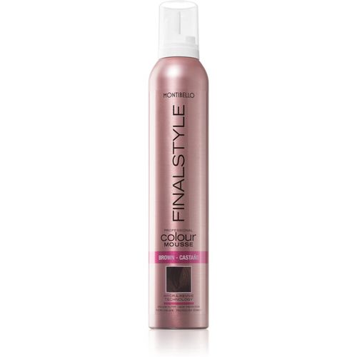 FINALESTYLE Color mousse schiuma colorante per esaltare il colore dei capelli Brown - Castano 320 ml - Montibello - Modalova