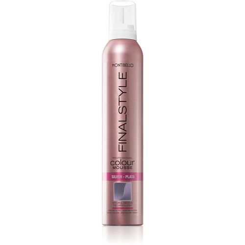 FINALESTYLE Color mousse schiuma colorante per esaltare il colore dei capelli Silver - Platta 320 ml - Montibello - Modalova