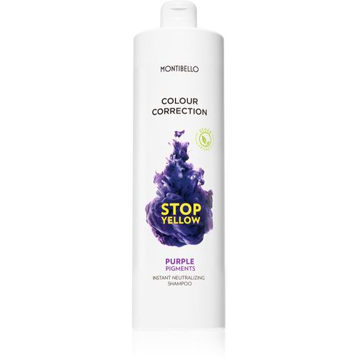 Colour Correction Stop Yellow champú para cabello decolorado y rubio neutralizante para tonos amarillos 1000 ml - Montibello - Modalova