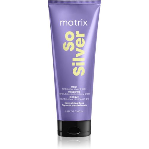 So Silver mascarilla neutralizante para tonos amarillos 200 ml - Matrix - Modalova