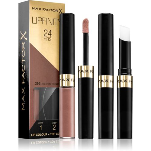 Lipfinity Lip Colour rossetto lunga tenuta con balsamo colore 350 Essential Brown - Max Factor - Modalova