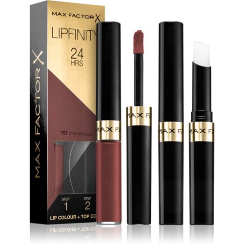 Lipfinity Lip Colour rossetto lunga tenuta con balsamo colore 191 Stay Bronzed - Max Factor - Modalova