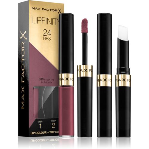 Lipfinity Lip Colour barra de labios de larga duración con bálsamo tono 330 Essential Burgundy 4,2 g - Max Factor - Modalova