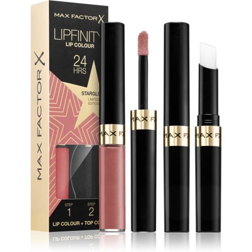 Lipfinity Rising Stars rossetto liquido lunga tenuta con balsamo colore 80 Starglow 2 pz - Max Factor - Modalova