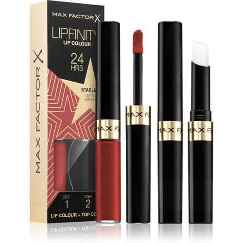 Lipfinity Rising Stars rossetto liquido lunga tenuta con balsamo colore 88 Starlet 2 pz - Max Factor - Modalova