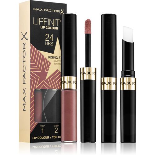 Lipfinity Rising Stars rossetto liquido lunga tenuta con balsamo colore 082 Stardust 2 pz - Max Factor - Modalova