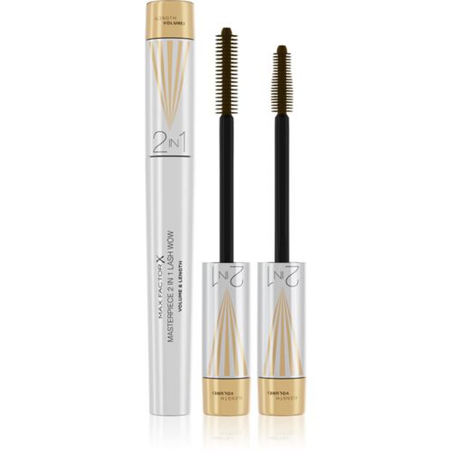 Masterpiece Lash Wow máscara de pestañas para dar longitud, curvatura y volumen con cepillo 2en1 tono Black Brown 7 ml - Max Factor - Modalova