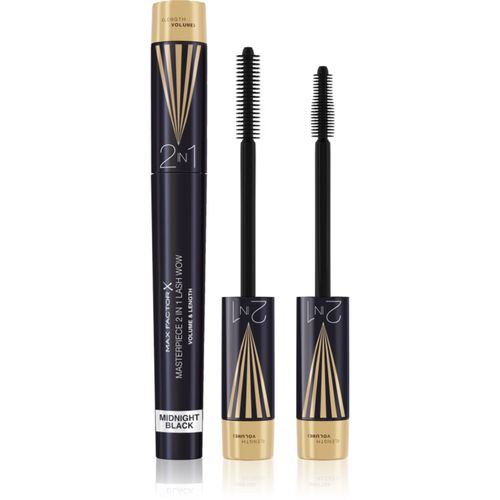 Masterpiece Lash Wow máscara de pestañas para dar volumen y curvatura 2 en 1 tono Midnight Black 7 ml - Max Factor - Modalova