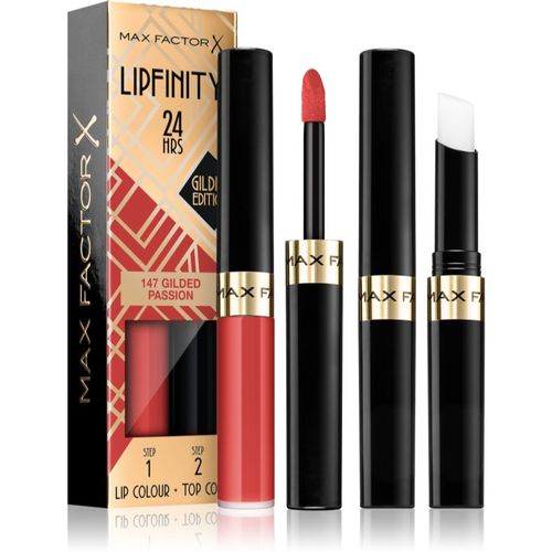 Lipfinity Gilded Edition rossetto lunga tenuta con balsamo colore 147 Gilded Passion 4,2 g - Max Factor - Modalova