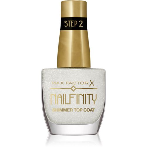 Nailfinity Shimmer Top Coat esmalte de acabado de uñas en gel para dar un brillo deslumbrante tono 102 Starry Veil 12 ml - Max Factor - Modalova