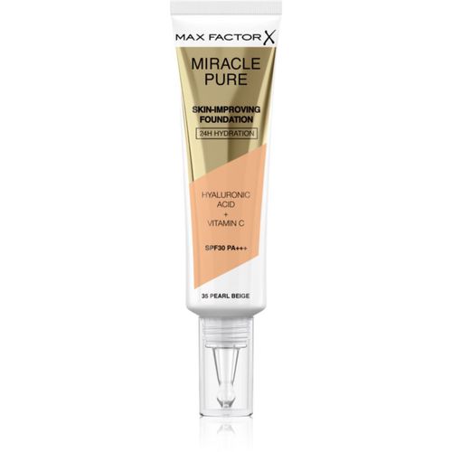 Miracle Pure Skin fondotinta lunga tenuta SPF 30 colore 35 Pearl Beige 30 ml - Max Factor - Modalova