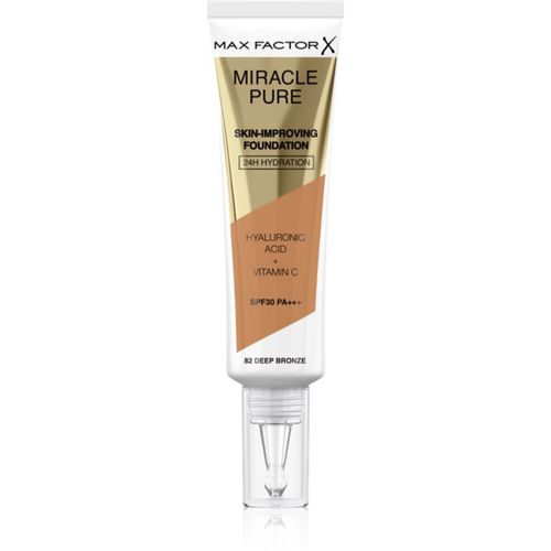 Miracle Pure Skin fondotinta lunga tenuta SPF 30 colore 82 Deep Bronze 30 ml - Max Factor - Modalova