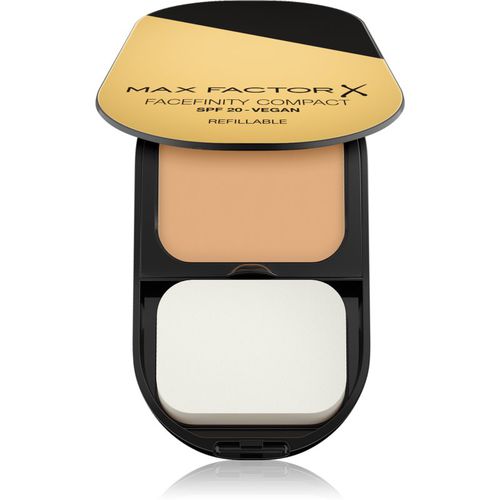 Facefinity Refillable fondotinta compatto opacizzante SPF 20 colore 033 Crystal Beige 10 g - Max Factor - Modalova