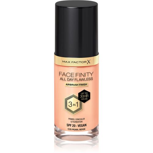 Facefinity All Day Flawless maquillaje de larga duración SPF 20 tono 35 Pearl Beige 30 ml - Max Factor - Modalova