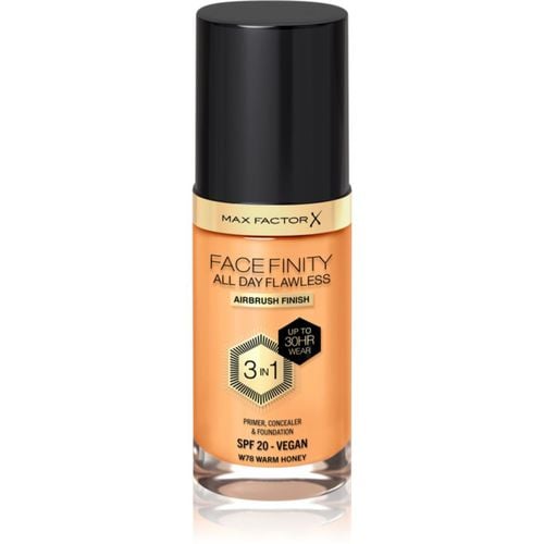 Facefinity All Day Flawless maquillaje de larga duración SPF 20 tono 78 Warm Honey 30 ml - Max Factor - Modalova