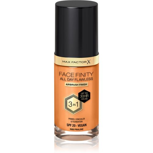 Facefinity All Day Flawless fondotinta lunga tenuta SPF 20 colore 88 Praline 30 ml - Max Factor - Modalova