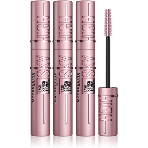 Lash Sensational Sky High máscara de pestañas para aportar volumen y longitud 3x7,2 ml - Maybelline - Modalova