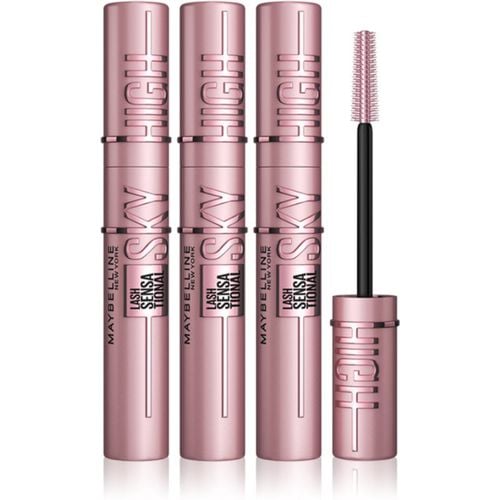 Lash Sensational Sky High mascara volumizzante e allungante 3x7.2 ml - MAYBELLINE NEW YORK - Modalova