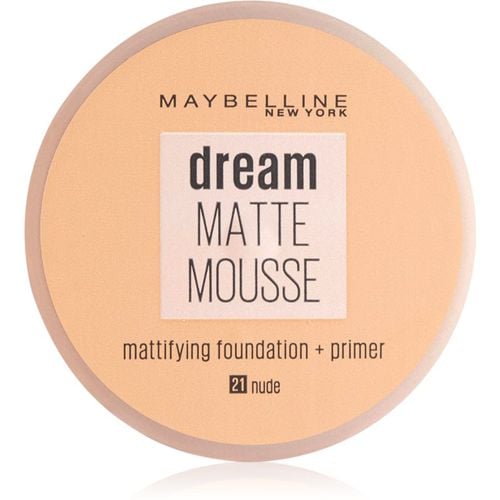 Dream Matte Mousse fondotinta opacizzante colore 21 Nude 18 ml - Maybelline - Modalova