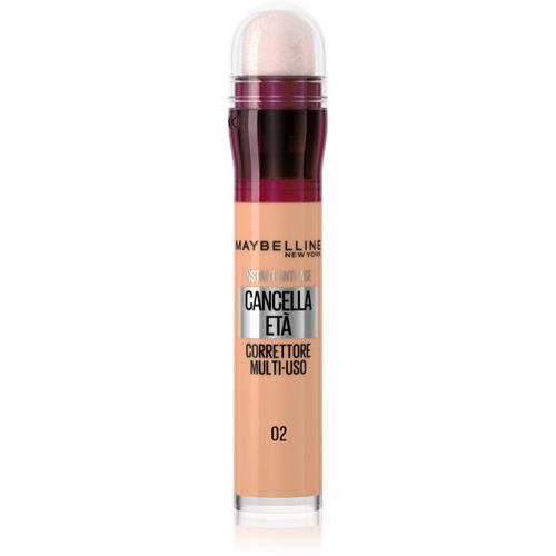 Instant Anti Age Eraser corrector líquido con esponja aplicadora tono 02 Nude 6,8 ml - Maybelline - Modalova