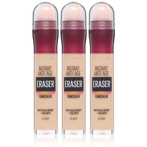 Instant Anti Age Eraser Flüssig-Concealer mit Schwamm-Applikator vorteilhafte Packung Farbton 01 Light - MAYBELLINE NEW YORK - Modalova