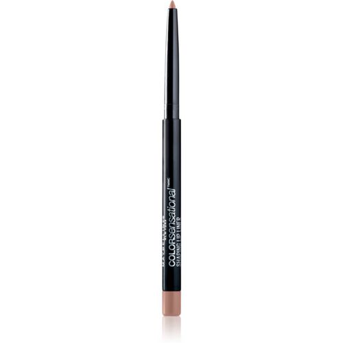 Color Sensational Shaping Lip Liner delineador de labios con sacapuntas tono 10 Nude Whisper 1,2 g - Maybelline - Modalova