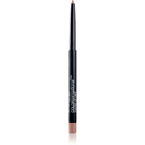 Color Sensational Shaping Lip Liner delineador de labios con sacapuntas tono 10 Nude Whisper 1.2 g - MAYBELLINE NEW YORK - Modalova