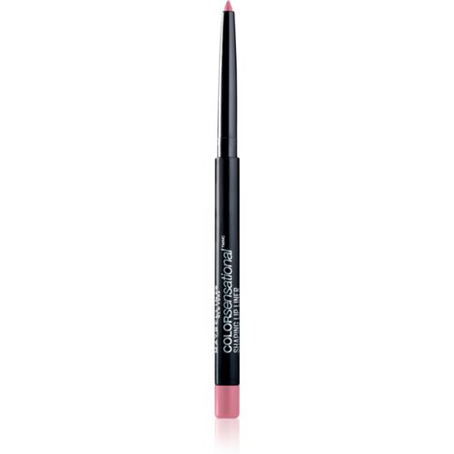 Color Sensational Shaping Lip Liner delineador de labios con sacapuntas tono 60 Palest Pink 1,2 g - Maybelline - Modalova