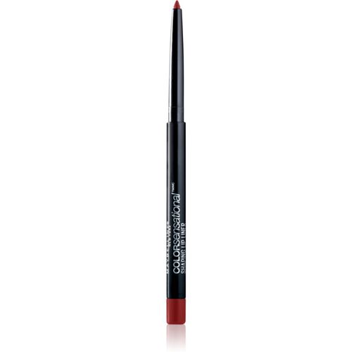 Color Sensational Shaping Lip Liner delineador de labios con sacapuntas tono 90 Brick Red 1,2 g - Maybelline - Modalova