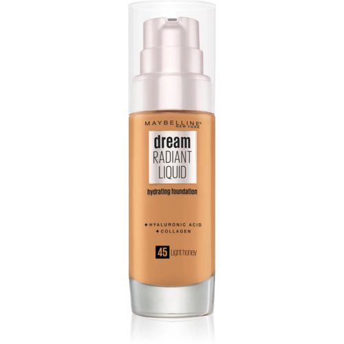 Dream Radiant Liquid base de maquillaje líquida con efecto iluminador tono 45 Light Honey 30 ml - Maybelline - Modalova