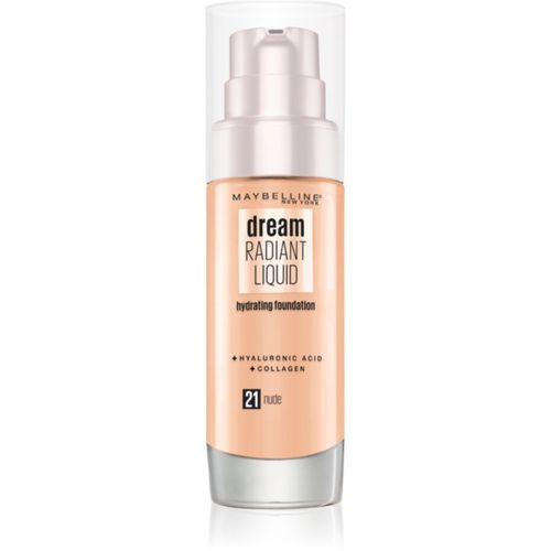 Dream Radiant Liquid base de maquillaje líquida con efecto iluminador tono 21 Nude 30 ml - Maybelline - Modalova