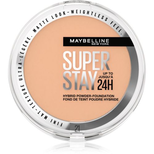 SuperStay 24H Hybrid Powder-Foundation das pudrige Kompakt-Make-up für mattes Aussehen Farbton 21 9 g - MAYBELLINE NEW YORK - Modalova