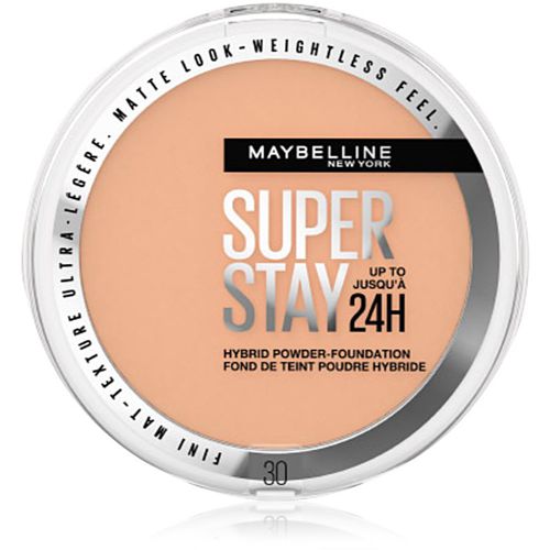 SuperStay 24H Hybrid Powder-Foundation fondotinta compatto in polvere per un finish opaco colore 30 9 g - MAYBELLINE NEW YORK - Modalova