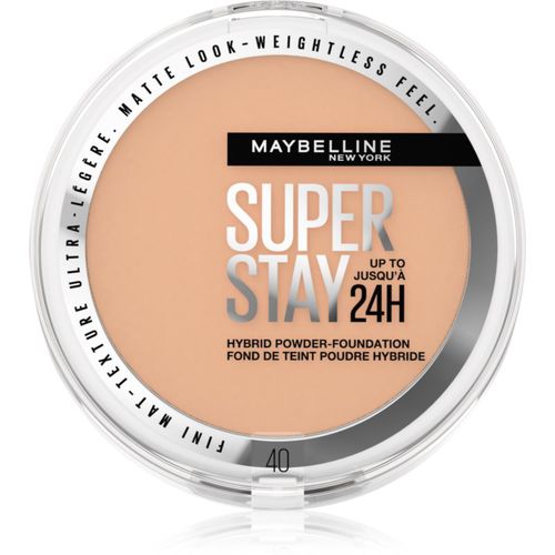 SuperStay 24H Hybrid Powder-Foundation fondotinta compatto in polvere per un finish opaco colore 40 9 g - MAYBELLINE NEW YORK - Modalova