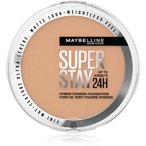 SuperStay 24H Hybrid Powder-Foundation maquillaje compacto en polvo de acabado mate tono 48 9 g - MAYBELLINE NEW YORK - Modalova