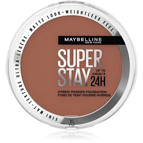 SuperStay 24H Hybrid Powder-Foundation maquillaje compacto en polvo de acabado mate tono 75 9 g - MAYBELLINE NEW YORK - Modalova