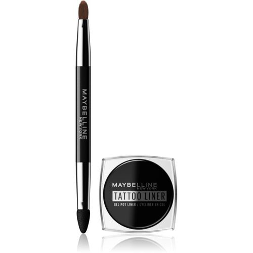 Tattoo Liner delineador de ojos en gel de larga duración con pincel tono 950 Blackest Black 3 g - Maybelline - Modalova